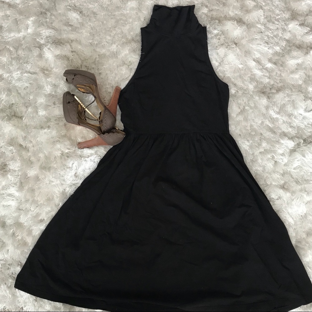 Black turtle neck ASOS dress